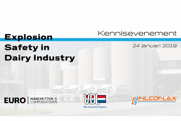 Kennisevenement: Explosion Safety in Dairy Industry